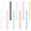 Plastic Loose-Leaf Coil Comb Plastic Notebook Spines,10Pcs 30 Rings Plastic