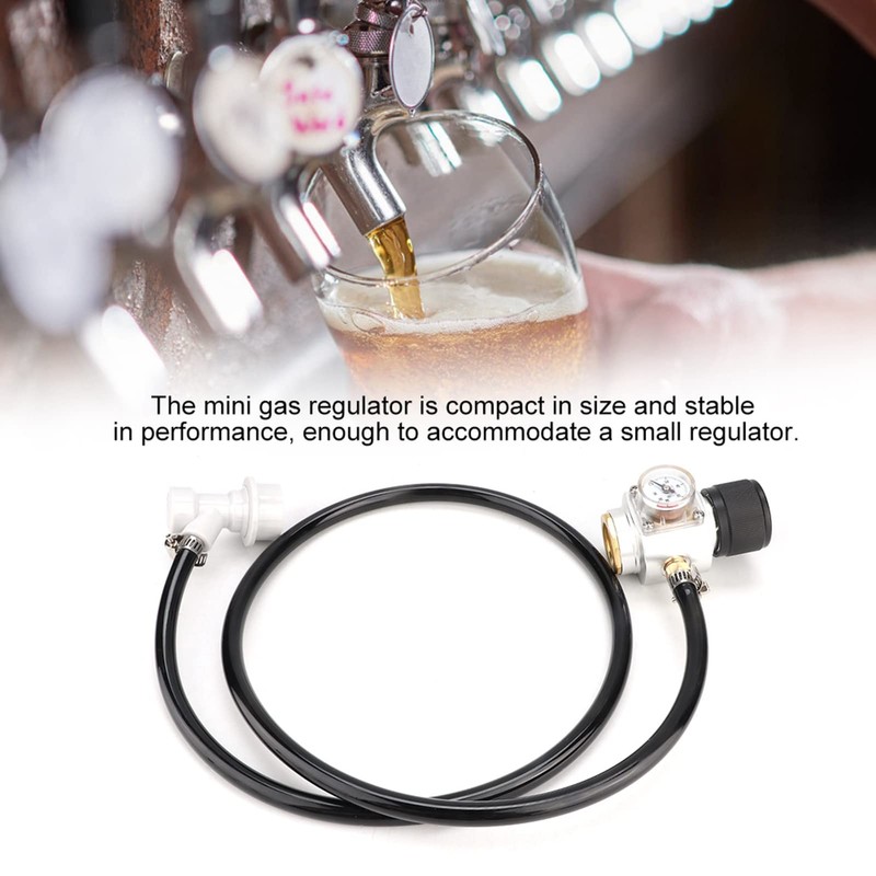 FOLOSAFENAR Gas Regulator Cable, Mini Durability Stable CO2 Regulator Gas