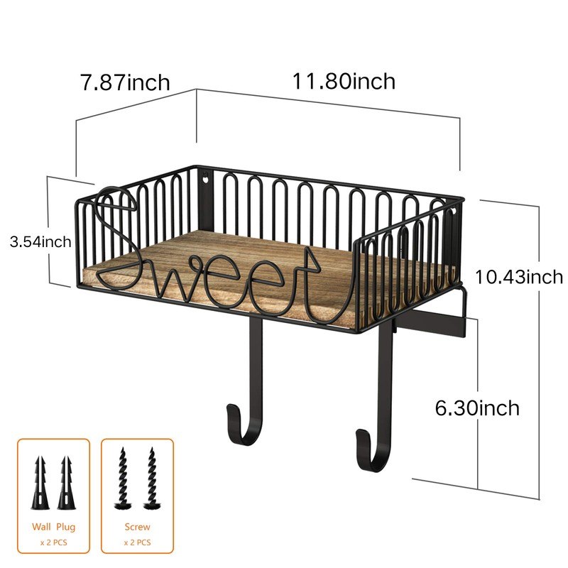 SRIWATANA Ironing Board Hanger Wall Mount, Laundry Room Iron and