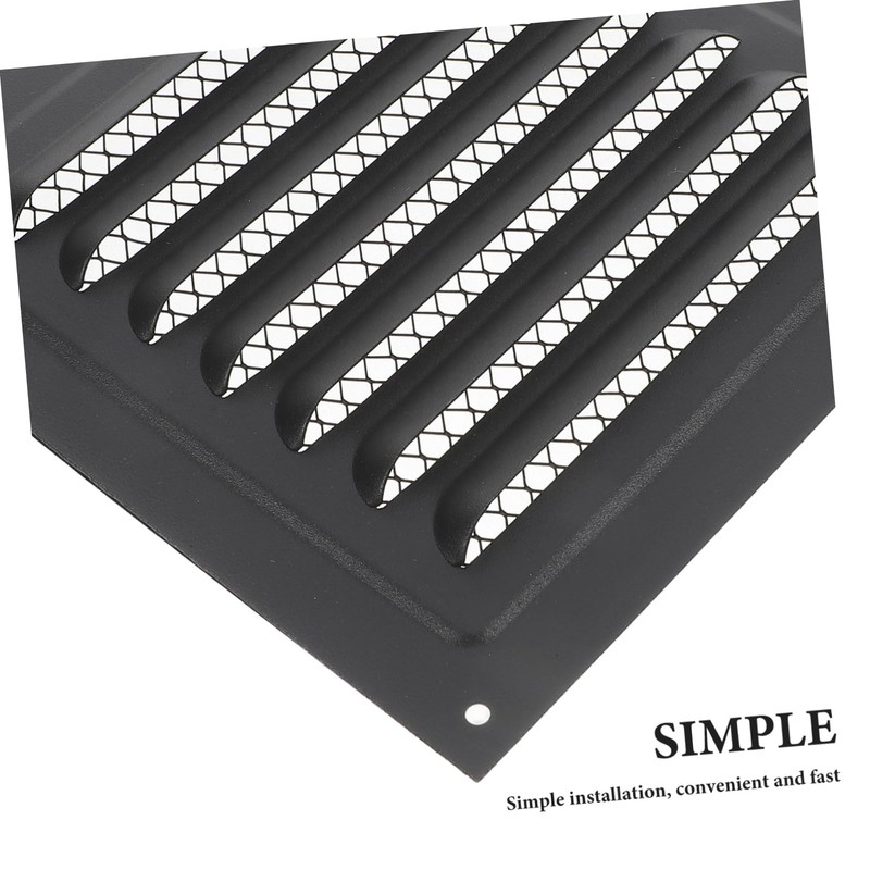 OSALADI Exterior Wall Vent Cover Metal Louvered Grille for Attic
