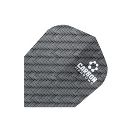 Harrows Carbon Flights| Set of x5 Premium Extra Strong Dart Flight Bag (15 Flights) (Black)
