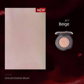 GIRLCULT Satin Matte Blush – Nude Peach Tone with Serum-Powder Hybrid, Buildable Natural Cheek Color for Everyday Wear (#17)