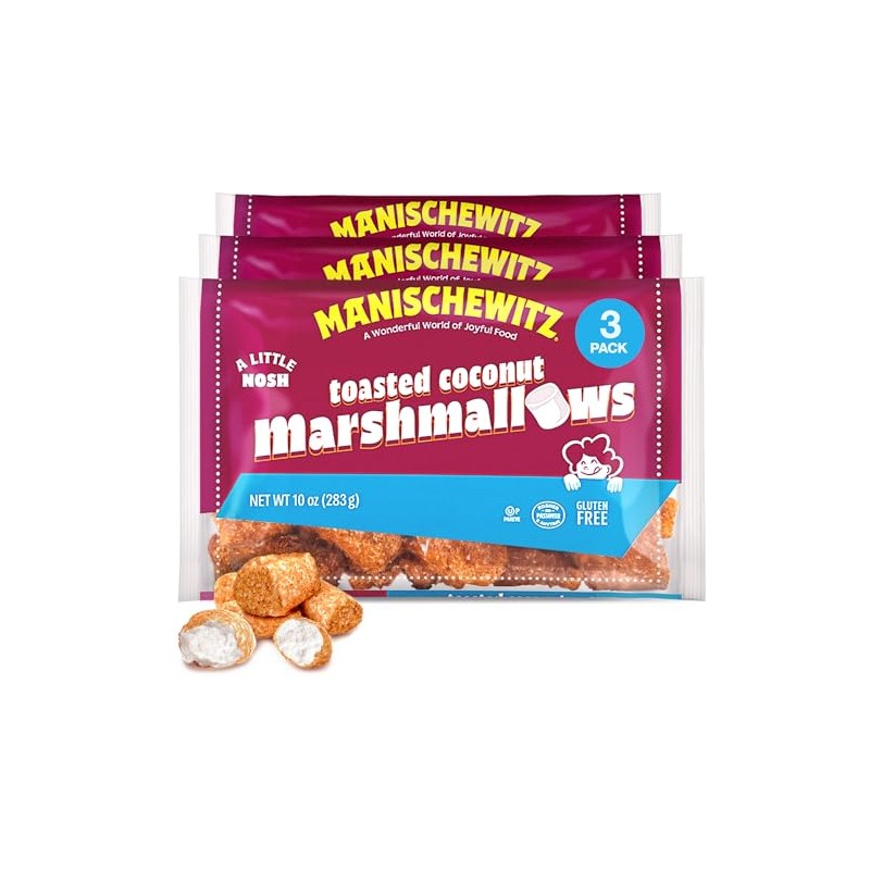 Manischewitz Toasted Coconut Marshmallows, 10 oz (3 Pack)