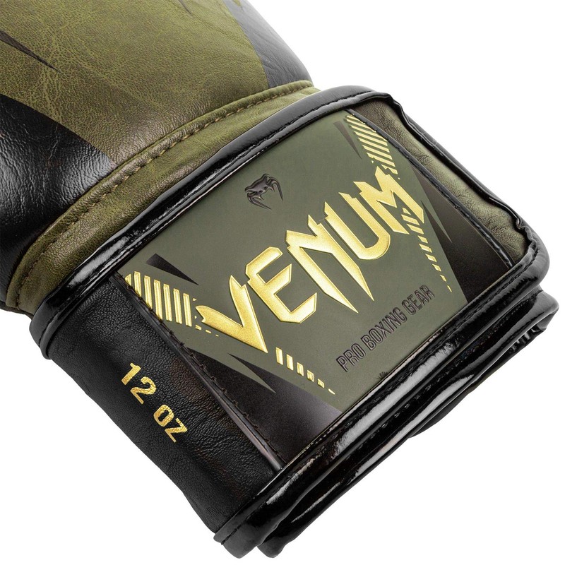 Venum Impact Boxing Gloves - Khaki/Gold, 10 oz