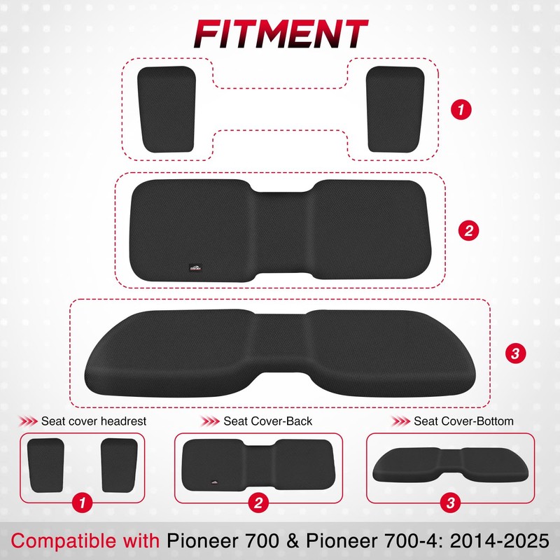 Frokom UTV Seat Covers Fit for Pioneer 700/700-4 2014 2015