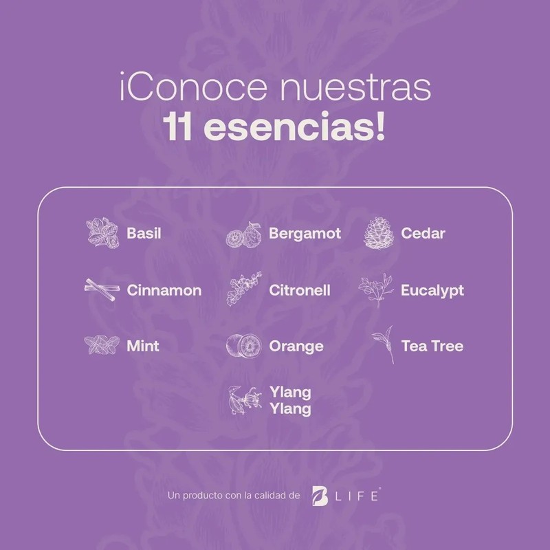 Aceite Esencial 100 Puro Y Natural De 50ml, B Life.