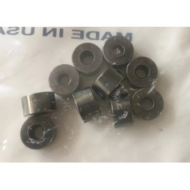 Unbranded [10 Pack] 3/8” OD 7/32” Long Zinc Plated Brass Unthreaded Spacers For #6 Screw