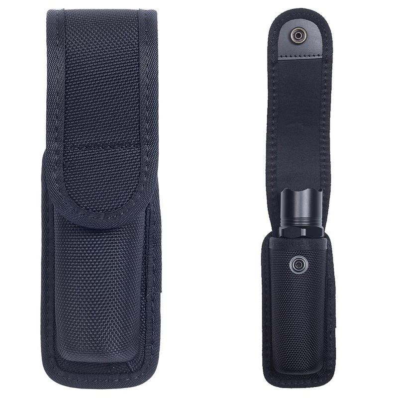 TAFTACFR Molded Flashlight Pouch Tactical Flashlight Holster with Removable Top