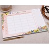 Making Meadows | Pink Floral Weekly Meal Planner Pad |