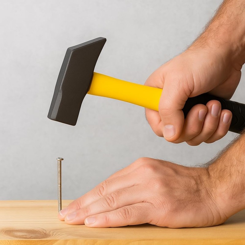 Carpenter Rivoir Hammer 34 cm Yellow and Black 800 g