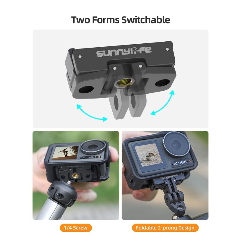 Magnetic Quick Release Adapter Mount Compatible with DJI Action 4/3/2,