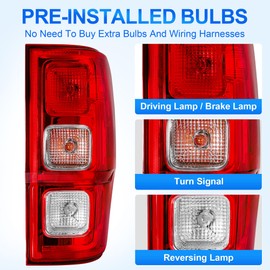 ELH Tail Light Compatible With 2019-2022 19 20 21 22 Ford Ranger XL XLT 2019 2020 2021 2022 19-22 Ford Ranger Tail Light Right Side