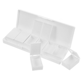 FRCOLOR 6grids Eyeshadow Palette Empty Blush Palette Watercolor Tray Shampoo Travel Bottles