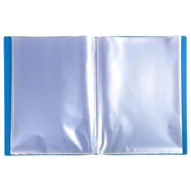 Exacompta - Ref 8862E - Semi-Rigid PP Display Book - Suitable for A4 Documents, Wipeable Cover, 500 Micron Polypropylene, 60 Pockets, 120 Viewing Pages - Blue Cover
