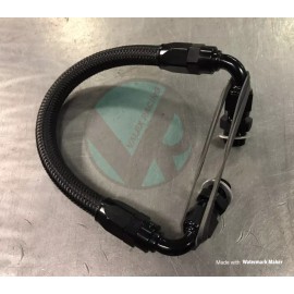 Valex Racing Power Steering Removal Line Black Braided fits 92-96 Honda Prelude H22 H23