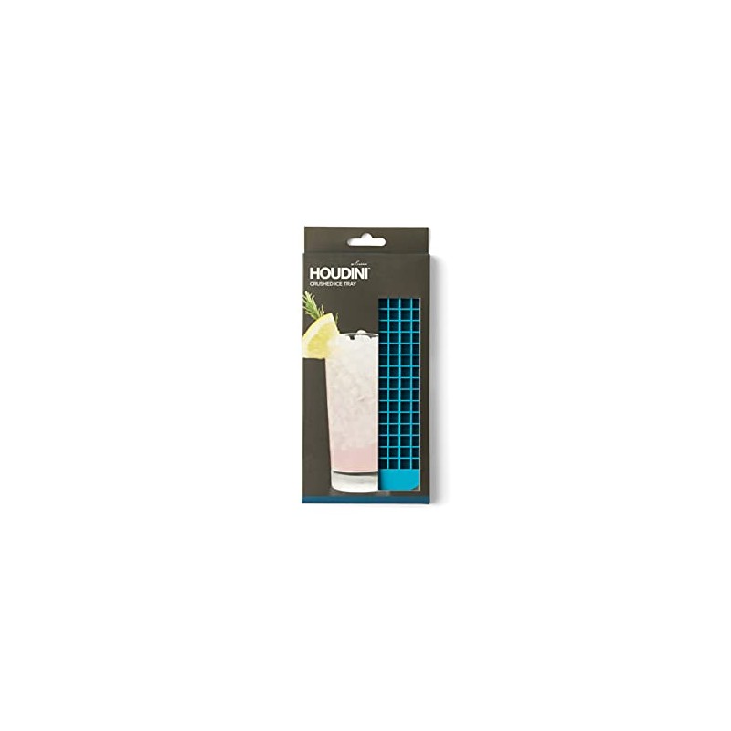Houdini Crushed Ice Cubes Tray, Produces 160 Mini Cubes, Blue