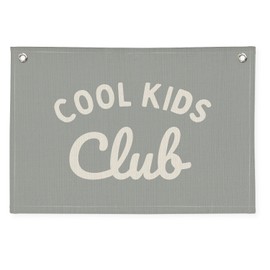 PLKMN Playroom Wall Decor, Kids Playroom Decor Cool Kids Club Canvas Banner Wall Hanging Banner Flag, Classroom Decorations
