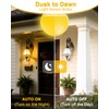 Baczao Dusk to Dawn Yellow Bug Light Bulbs Outdoor, 9W