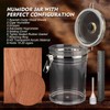 XIFEI Acrylic Humidor Jar with Humidifier and Hygrometer,humidor That can