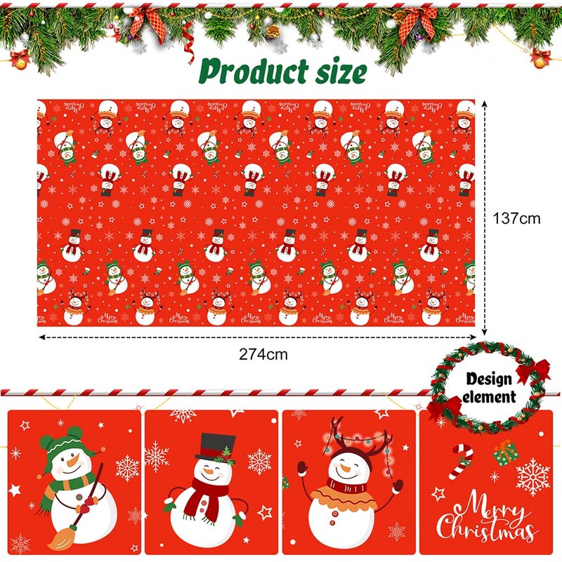 Tablecloth Christmas, Christmas Tablecloth Rectangular Plastic Christmas Table Runner Tablecloths