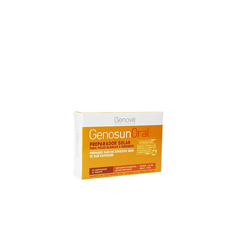 GENOSUN ORAL SUPLEMENTO ALIMENTICIO 30 Comprimidos