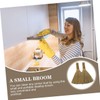 ULTECHNOVO 3pcs Small Desktop Broom Manual Short Handle Whisk Brush