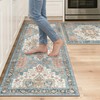 GENIMO Kitchen Rugs Set of 2, Washable Non Slip Cushioned