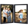 Double 10x15 Photo Frame Folding Wooden Picture Frame with Glass
