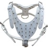 haoyueer Leather Spiked Studded Medium & Large Dog Collars, Harnesses