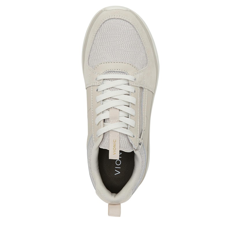 Vionic Athena Cream Knit Leather 9.5 Wide