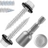 Metal Roofing Screws #14 × 1-1/2 Inch, 44-PCS, Hex Head