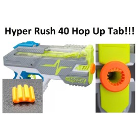 For NERF Hop Up Tab For Nerf Hyper Rush 40 Blaster 3d Print Aftermarket Mod Range Booster - 4x Tabs