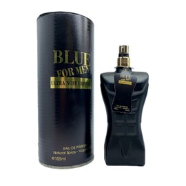 9 O'CLOCK Blue for Men Ultra Noir Edition Eau de Parfum, Black, Natural Spray, 3.4 Fl Oz, 100ml
