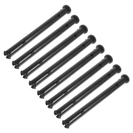 Hohopeti Garbage Bin Cover Latch Kit 8pcs Trash Can Lid Locks Outdoor Bin Lid Clasp Strong Strap Lock Easy to Use