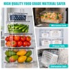 HOMETALL 4 Pack Fruit and Vegetable Storage Containers