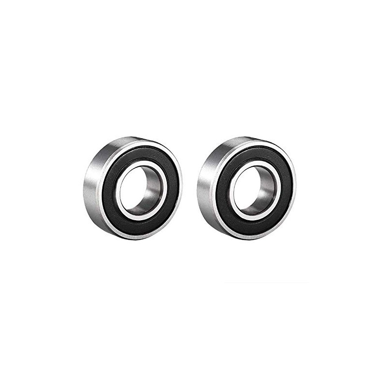 2 Pack Deep Groove Ball Bearing Double Side Rubber Sealed