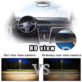 GOTOTOP Cámara de Visión Trasera, Lente ABS HD, Impermeable, Visión Nocturna, Cámara de Marcha Atrás, Gran Angular de 170°, IP68, Resistente Al Agua, 