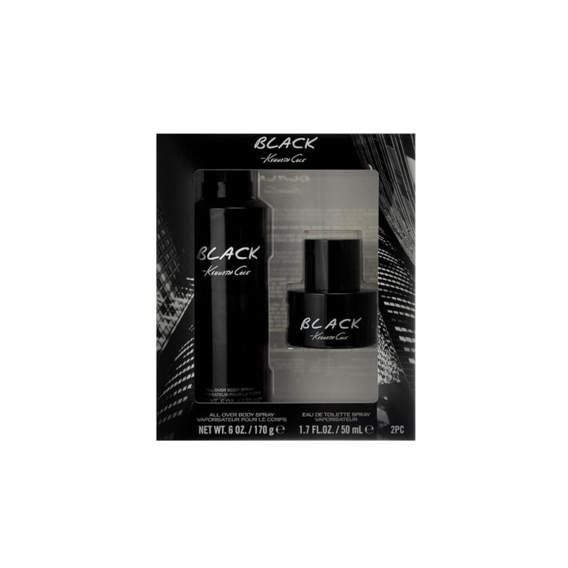 Kenneth Cole Black Eau de Toilette Cologne 2 PC Gift