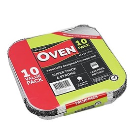 Lemon & Lime Foil Tray with Lids (Pack of 10)