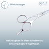 NTS-Solingen Shiny Line Hairdressing Scissors, Professional Hair Scissors, High-Gloss Polished,