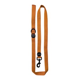 ShawnCo Dream Walk Dog Leash- Premium, Nylon Pet Leash with Soft Neoprene Handle for Small, Medium and Large Dogs (Sunset Orange, Medium/Large)