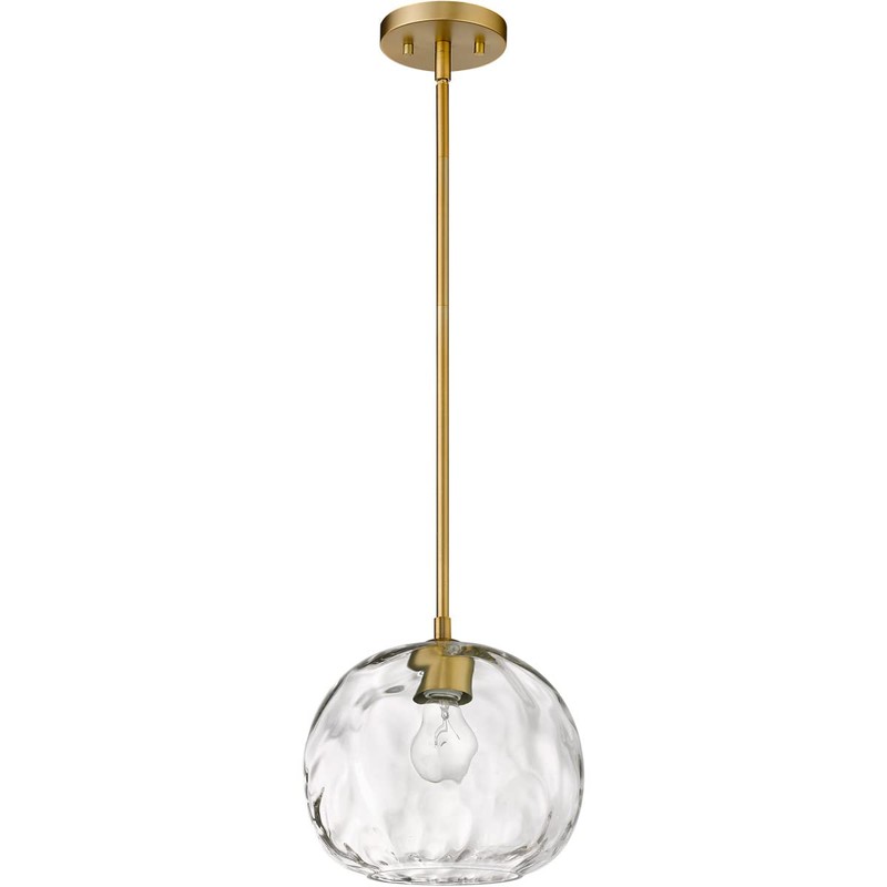 Z-Lite 490P10-OBR Chloe Pendant, 1-Light 100 Watts, Olde Brass