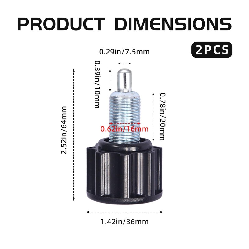 2 Pack Exercise Bike Parts, Control Board Speed Knob Kit,