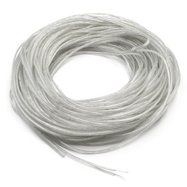 GOIYZTTR 30M Transparent Electrical Wire 2 Core Transparent PVC Cable Wire 28AWG Flat Electrical Wire Flexible Outer Diameter 1.6 * 3.2mm For Low-Power Household Electrical Appliances