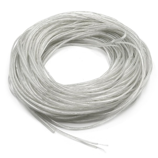 GOIYZTTR 30M Transparent Electrical Wire 2 Core Transparent PVC Cable