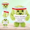 Positive Tennis Ball, Cute Funny Crochet Inspirational Tennis Ball