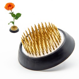 Kybelehoo Flower Hedgehog Round Holder, Hedgehog Flowers Stainless Steel, 5 x 5 cm, 1 Piece Ikebana Kenzan, Flower Stake Hedgehog for Flower Arrangement and Flower Decoration (Golden)