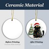 Black Cat Christmas Ornament 2024 | Tuxedo Cat Ornament, Christmas