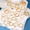 17IF 22 Pcs Gold Vintage Knuckle Ring Set for Women,