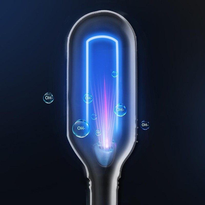 Hair Straightener Brush Ice Therapy Professional Negative Ion Cold Wind